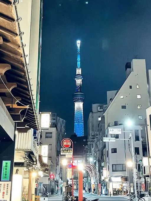 浅草寺3分｜浅草寺駅6分｜畳寝室｜最大2~6人｜ベランダスカイツリー！空港直通！ Apartment